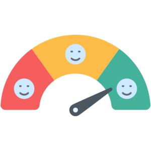 Jauge de la satisfaction clients